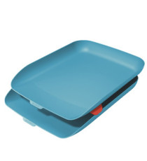 Kit doppia vaschetta portacorrispondenza Cosy - blu - Leitz