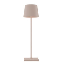Lampada da tavolo 851 - ricaricabile - 8 x 30 cm - metallo - tortora - Palmina