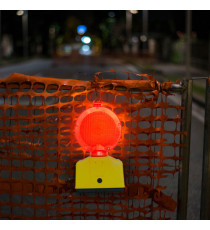 Lampeggiante stradale Double Blink Road - LED - giallo fluo/rosso - Velamp