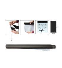 Lavagna adesiva in rotolo - 100 x 45 cm - nero - Securit