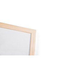 Lavagna bianca magnetica - 60 x 90 cm - cornice legno - bianco - Starline