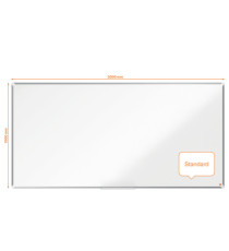 Lavagna bianca magnetica Premium Plus - 100  x  200 cm - Nobo