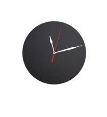 Lavagna da parete Silhouette - diametro 29 cm - forma orologio - nero - Securit