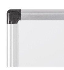 Lavagna magnetica - 100 x 200 cm - superficie in acciao laccato - cornice in alluminio - bianco - Starline