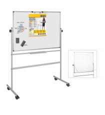 Lavagna magnetica girevole Professional - 90 x 120 cm - bianco - Bi-Office