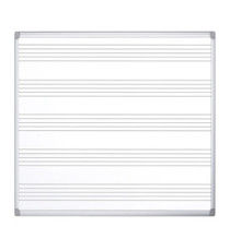 Lavagna magnetica Maya Musica - pentagramma musicale - 120 x 120 cm - Bi-Office