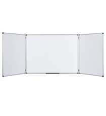Lavagna magnetica Maya Trio - 90 x 240 cm (aperta) - bianco - Bi-Office