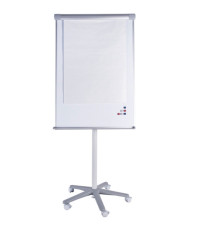 Lavagna portablocco mobile - 70 x 100 cm - bianco - Starline