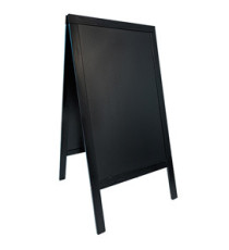 Lavagna Sandwich - cavalletto nero - 69 x 125 cm - Securit