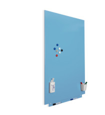 Lavagne magnetiche senza bordi - 75 x 115 cm - azzurro - Cep