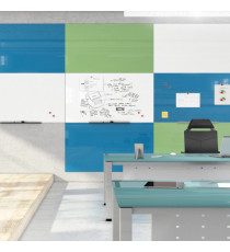 Lavagne magnetiche senza bordi - 75 x 115 cm - azzurro - Cep
