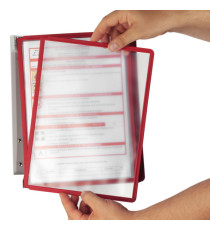 Leggio da parete Vario Wall 5 - 5 pannelli Sherpa inclusi - rosso - Durable