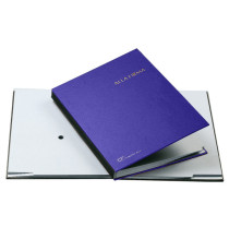 Libro firma - 14 intercalari - 24x34 cm - blu - Fraschini