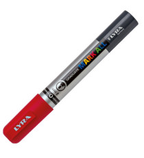 Marcatore a base d'acqua Graduate Mark All  - punta tonda 2mm - rosso - Lyra
