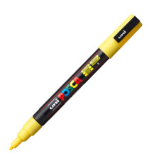 Marcatore a base d'acqua Uni Posca PC3M  - punta fine da 0,9mm a 1,3mm - giallo - Uni Mitsubishi