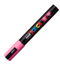 Marcatore a base d'acqua Uni Posca PC5M  - punta tonda media da 1,8mm a 2,5mm - rosa - Uni Mitsubishi