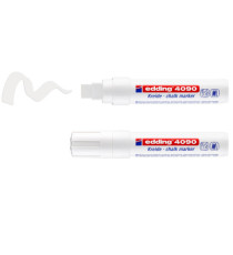 Marcatore a gesso liquido 4090 - punta scalpello - da 4 a 15mm - colori assortiti - Edding - astuccio 5 pezzi