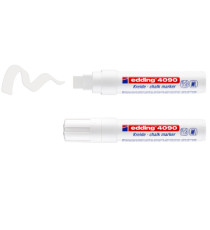 Marcatore a gesso liquido 4090 - punta scalpello - da 4 a 15mm - colori assortiti - Edding - astuccio 5 pezzi