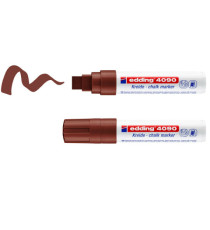 Marcatore a gesso liquido 4090 - punta scalpello - da 4 a 15mm - colori assortiti - Edding - astuccio 5 pezzi