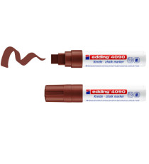 Marcatore a gesso liquido 4090 - punta scalpello - da 4 a 15mm - colori assortiti - Edding - astuccio 5 pezzi