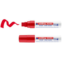 Marcatore a gesso liquido 4090 - punta scalpello - da 4 a 15mm - Edding - astuccio 4 pezzi
