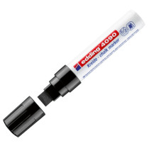 Marcatore a gesso liquido 4090 - punta scalpello - da 4 a 15mm - nero - Edding