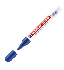 Marcatore a gesso liquido 4095 - punta tonda - da 2 a 3mm - blu - Edding