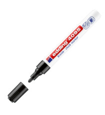 Marcatore a gesso liquido 4095 - punta tonda - da 2 a 3mm - nero - Edding
