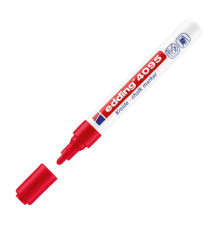 Marcatore a gesso liquido 4095 - punta tonda - da 2 a 3mm - rosso - Edding