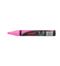 Marcatore a gesso liquido Uni Chalk Marker - punta tonda da 1,80-2,50mm - rosa fluo - Uni Mitsubishi