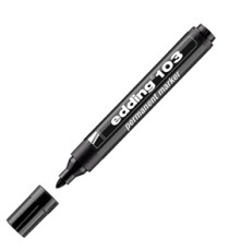Marcatore permanente 103 - punta conica - da 1,5 a 3 mm - nero - Edding