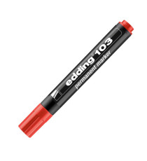 Marcatore permanente 103 - punta conica - da 1,5 a 3 mm - rosso - Edding