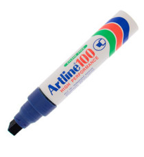 Marcatore permanente A 100 - punta scalpello jumbo - 7,50 - 12,00 mm - blu - Artline