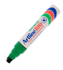 Marcatore permanente A 100 - punta scalpello jumbo - 7,50 - 12,00 mm - verde - Artline