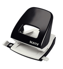 Perforatore 5008 - passo 8 cm - max 30 fogli - 2 fori - nero - Leitz