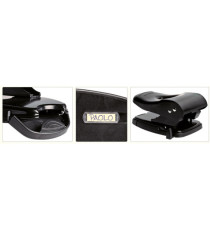Perforatore 860 - max 60 fogli - 2 fori - passo 8 cm - nero - Lebez