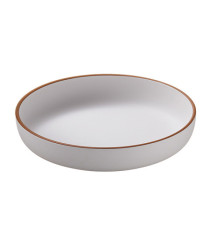 Piatto fondo - rPET - bianco - Ø21 x 3,8cm - Leone