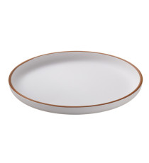 Piatto piano - rPET - bianco - Ø22 x 2,6cm - Leone