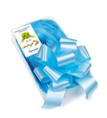 Nastri strip 6800 - in polipropilene - azzurro 06 - per fiocco autocomponibile - 50 mm - diametro 20 cm - Brizzolari - c