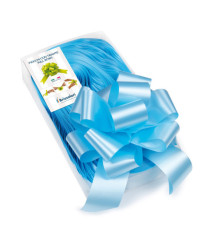 Nastri strip 6800 - in polipropilene - azzurro 06 - per fiocco autocomponibile - 50 mm - diametro 20 cm - Brizzolari - c