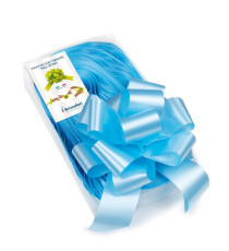 Nastri strip 6800 - in polipropilene - azzurro 06 - per fiocco autocomponibile - 50 mm - diametro 20 cm - Brizzolari - c