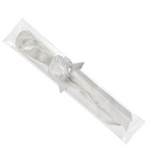Nastri strip 6800 - in polipropilene - bianco 01 - per fiocco autocomponibile - 50 mm - diametro 20 cm - Brizzolari - co