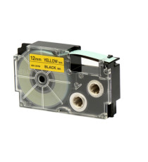 Nastro - 12 mm x 8 mt - nero/giallo - Casio