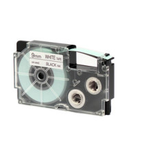 Nastro - 9 mm x 8 mt - nero/ bianco - Casio
