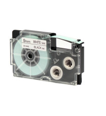 Nastro - 9 mm x 8 mt - nero/ bianco - Casio