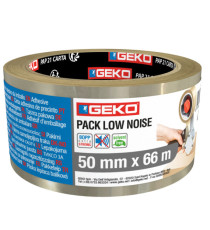 Nastro adesivo - 5 cm x 66 m - PP - silenzioso - trasparente - Geko