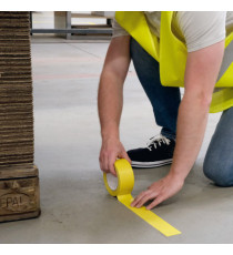 Nastro adesivo DURALINEBASIC 50/016 - removibile - 5 cm x 33 m - giallo - Durable