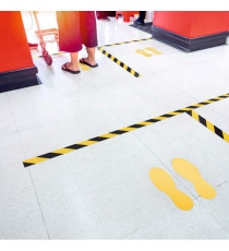 Nastro adesivo DURALINESTRONG 50/07 1726 - permanente - 5 cm x 30 m - giallo/nero - Durable