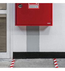 Nastro adesivo DURALINESTRONG 50/07 1726 - permanente - 5 cm x 30 m - rosso/bianco - Durable