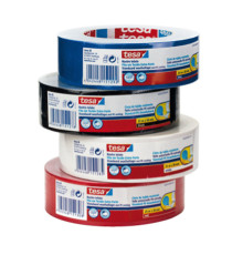 Nastro adesivo telato - 38 mm x 25 m - tela plastificata - rosso - Tesa